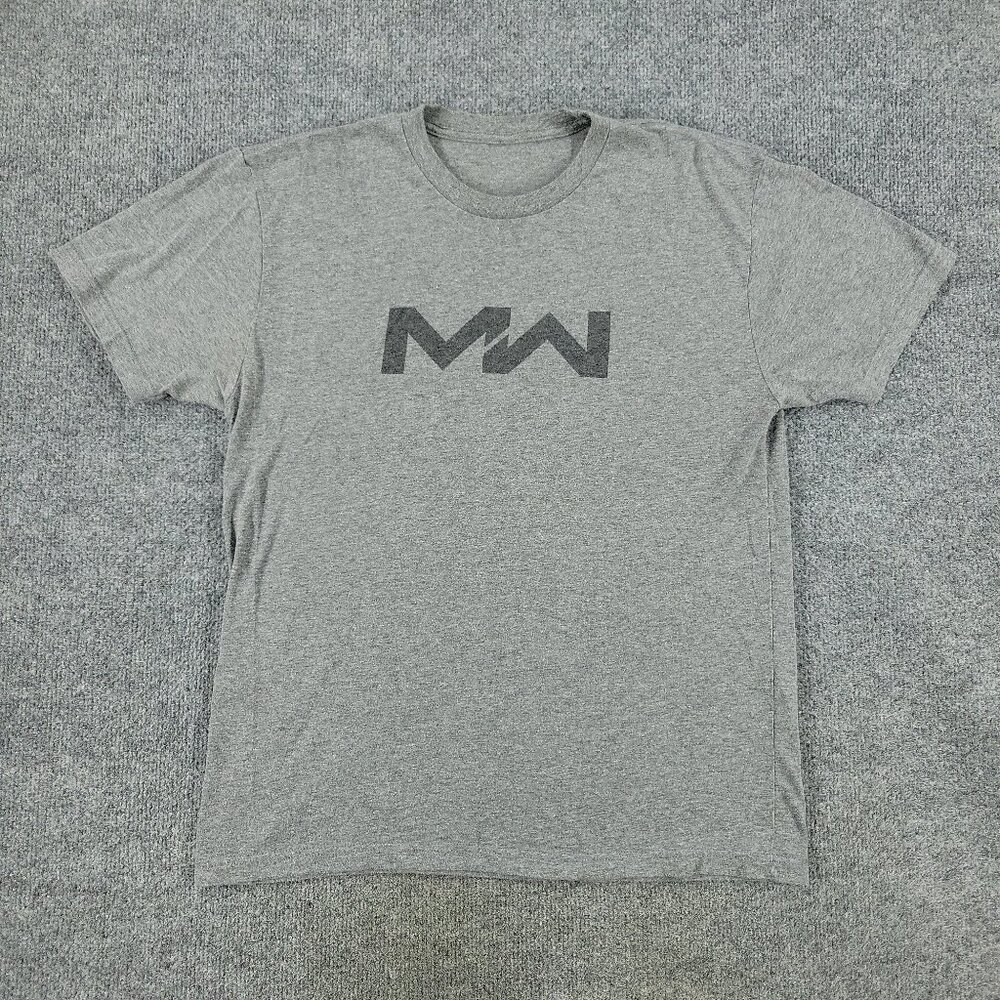 Call Of Duty Shirt Men Medium Gray Modern Warfare Video Game Short Sleeve Adult